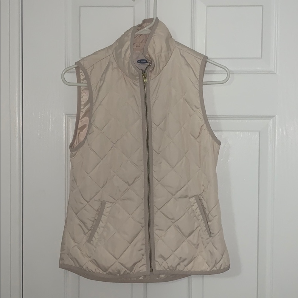 Old navy white quilted vest